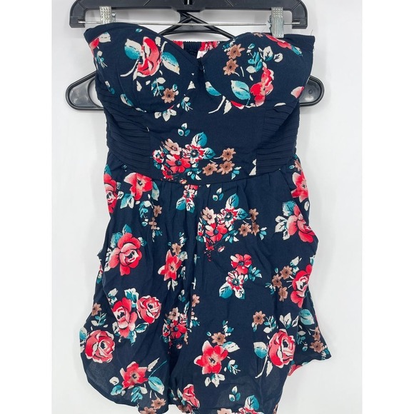 Xhiliration size S Vibrant Floral romper  Jumpsuit - Chic & Comfortable - Picture 1 of 5